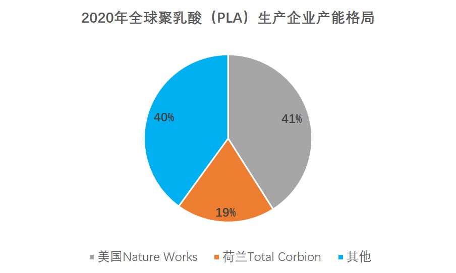 2020年全球主要聚乳酸生產(chǎn)企業(yè)產(chǎn)能格局